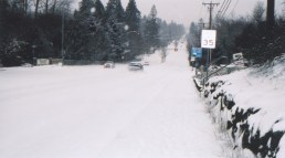 Snowed road - Washington